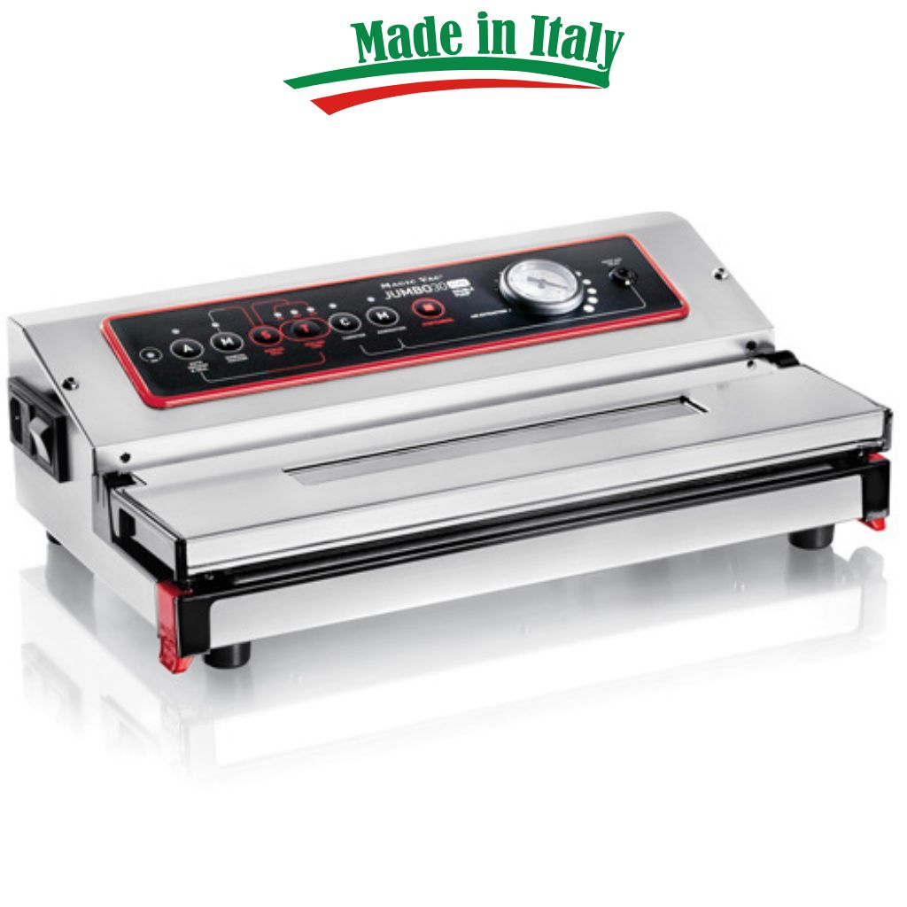 Magic Vac Jumbo 30 Evo vacuum sealer cryovac machine side on hero image