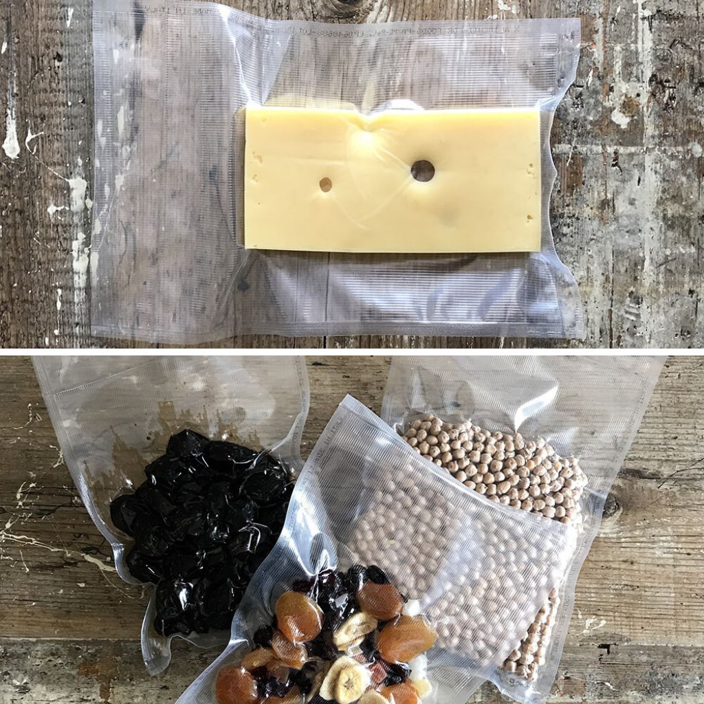 Magic Vac Vacuum Sealer Bag with vacuum sealed food with commercial bags 240 micron Made in Italy