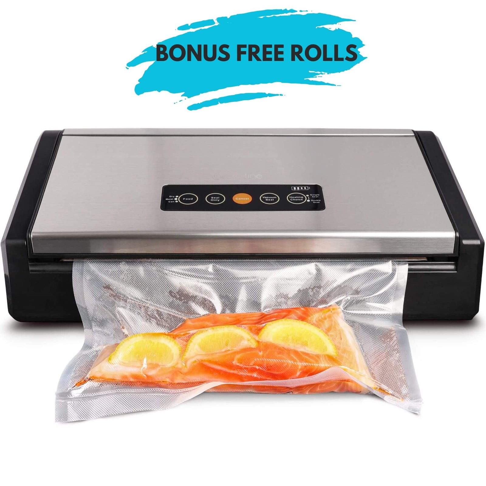 Pro-line VS-B2 Cordless Vacuum Sealer Cryovac Machine Portable & Rechargable Bonus 3 Rolls Free when Buying the VS-B2 Vacuum Sealer