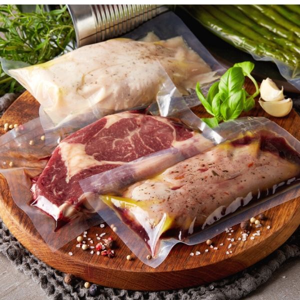 Premium Vacuum Sealer Bags and Rolls. Huge Range of Sizes Suitable for Anyone. Sous Vide Chefs Rolls and Bags are 150microns Meaning they are double the thickness of your standard Bags Giving you better air extraction and a better seal for long lasting.