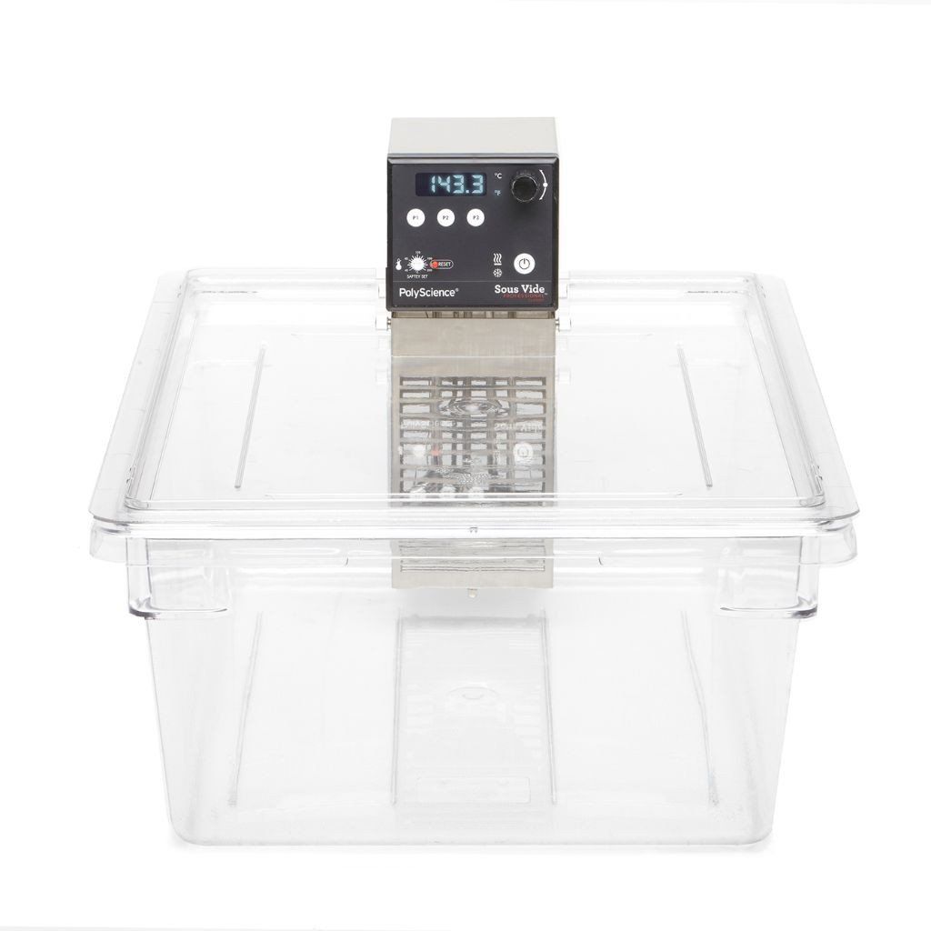 Cambro Custom Tank 30 Litre front on with Polyscience Classic Series