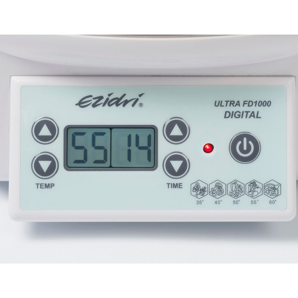 Ezidri Dehydrator Ultra FD1000 Fruit Dryer Front Control Panel