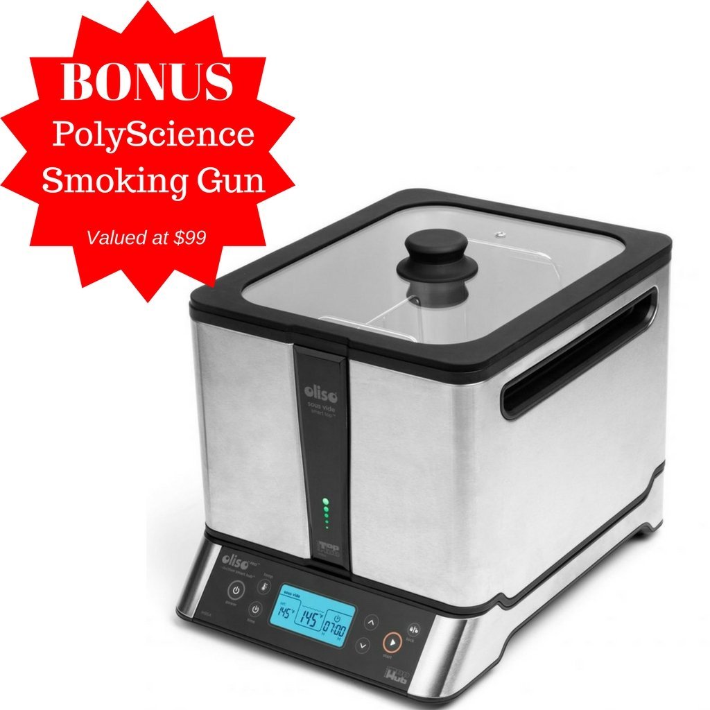 Oliso Sous Vide Smart Hub Induction Cooker with Bonus PolyScience Smoking Gun Sous Vide Machine Oliso 