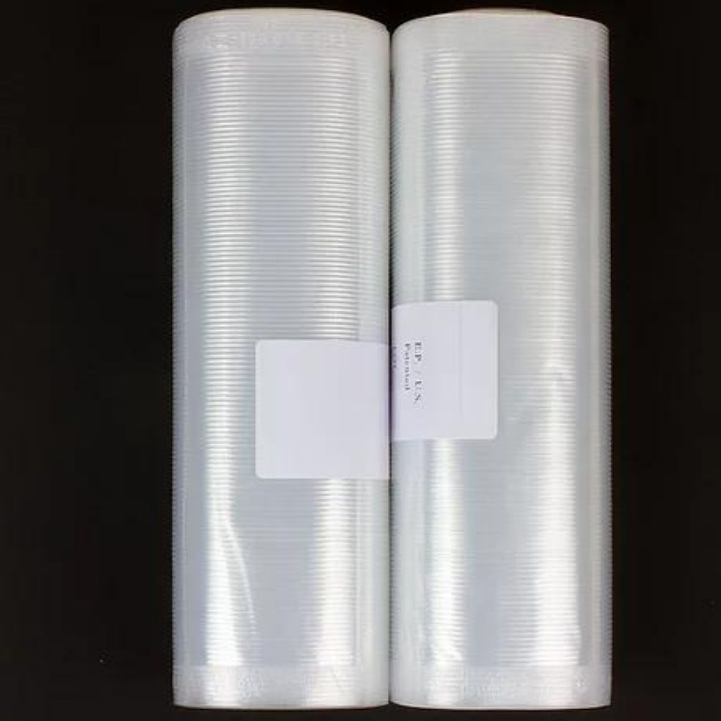 Magic Vac Vacuum Sealer Rolls 20cm width x 600cm Length 2 Pack on Black background