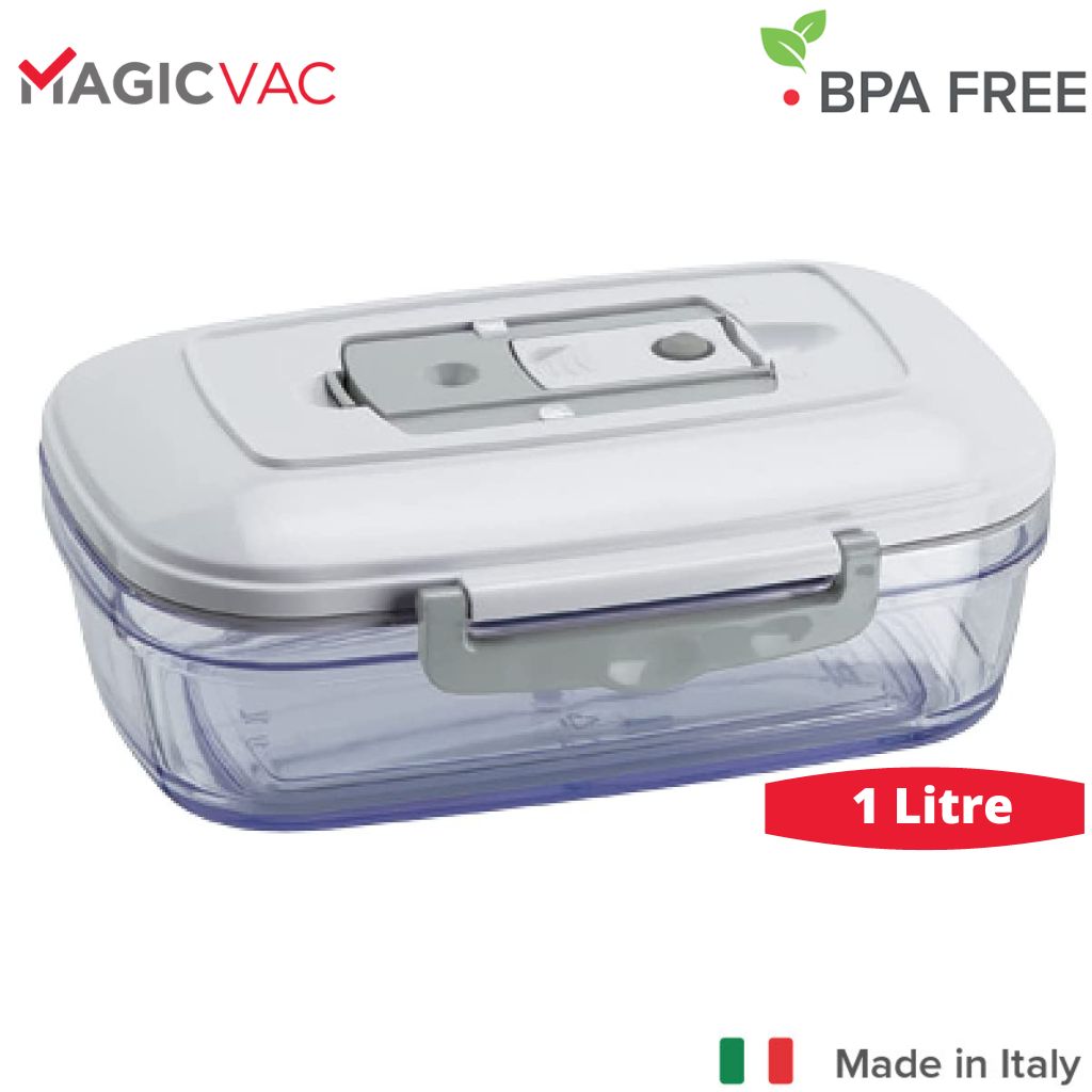 Magic Vac Canister 1 Litre Rectangle for Magic Vac Vacuum Sealers Cryovac Machines