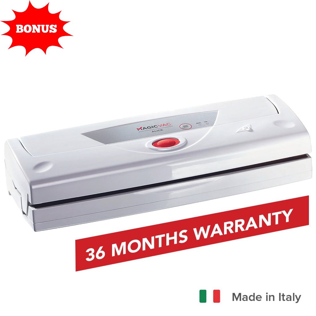 Magic Vac Alice Vacuum Sealer Cryovac Machine Made in Italy Bonus 2 Rolls Free
