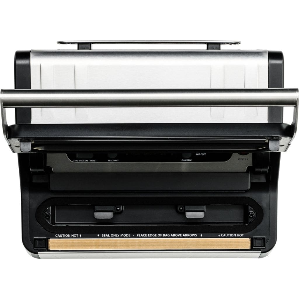 Pro-Line I30-1 Vacuum Sealer Cryovac Machine Lid open looking down 