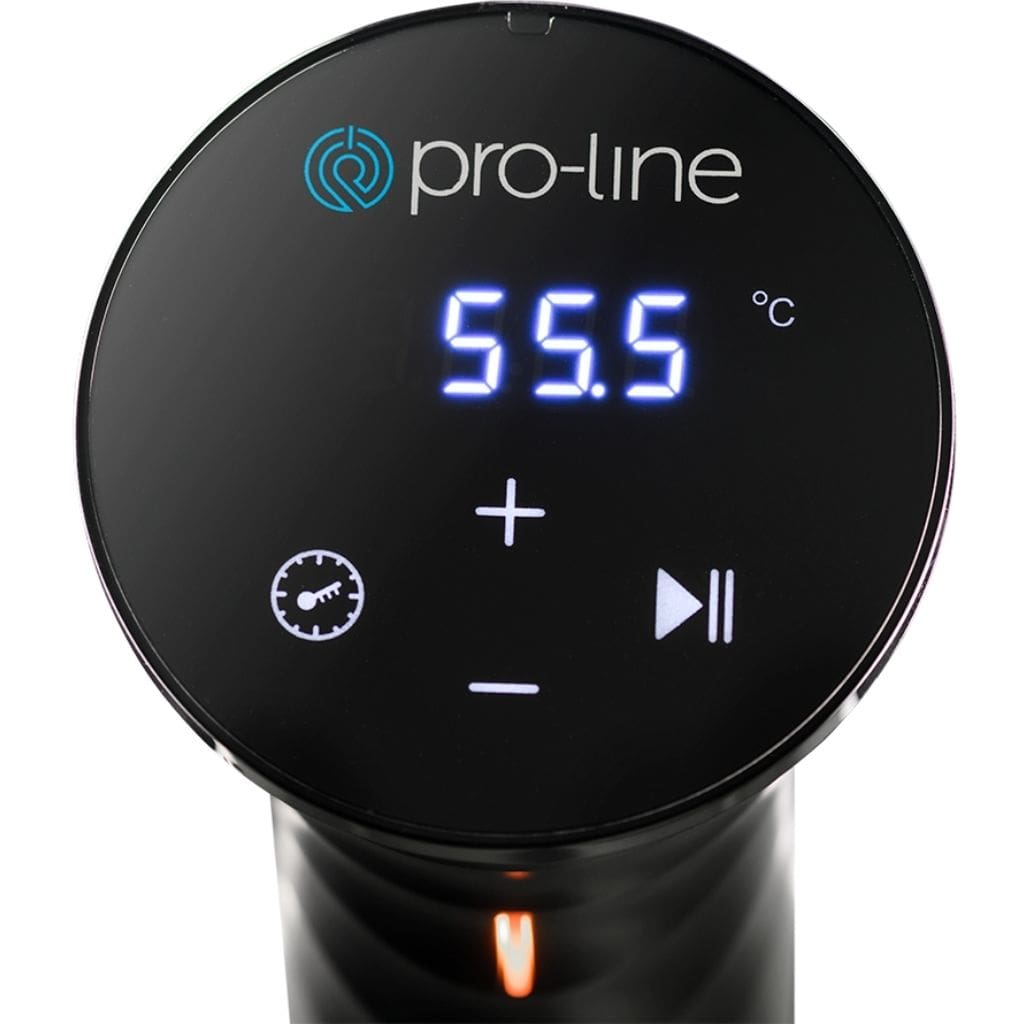 Pro-Line Sous Vide Machine Precision Cooker Immersion Circulator LCD Display showing Temperature