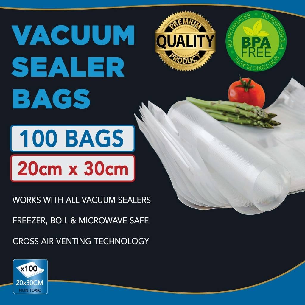 Pro-line premium vacuum sealer bags cryovac bags 20x30cm 100 Bags