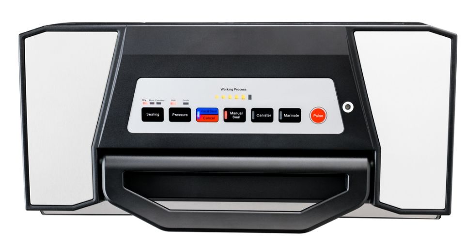 Proline Heavy Duty Vacuum Sealer Cryovac Machine Heavy Duty for Home and Commercial Control Panel Looking Down