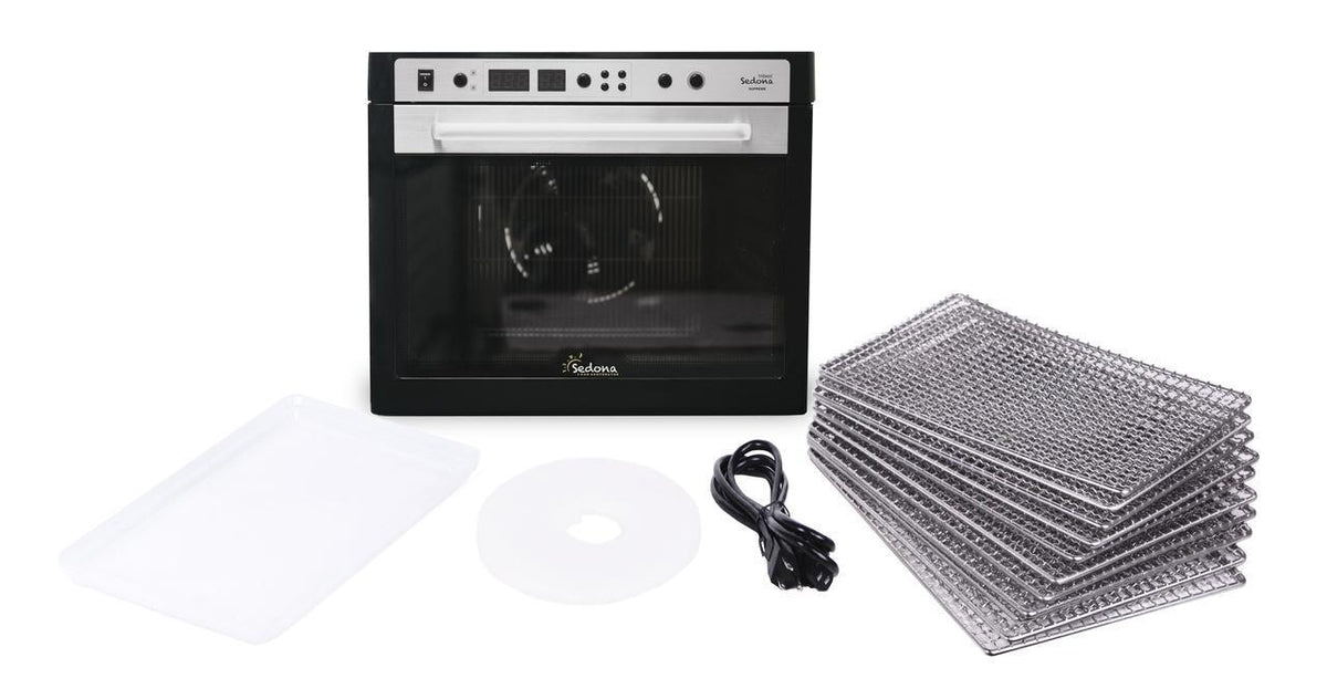 Sedona Supreme Food Dehydrator Commercial - 9 Stainless Steel Trays Food Dehydrator Sedona