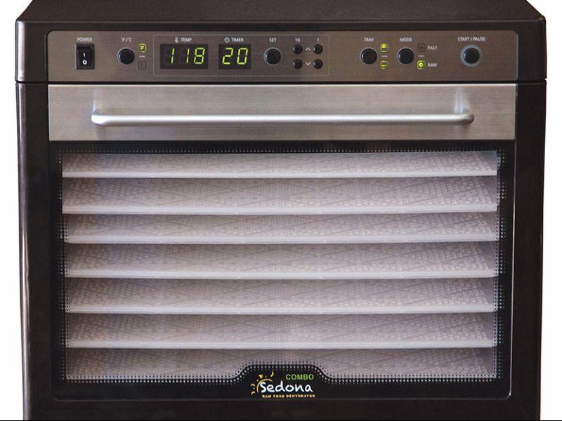 Sedona Combo Rawfood Dehydrator Dual Fan 9 BPA Free Plastic Trays Food Dehydrator Sedona