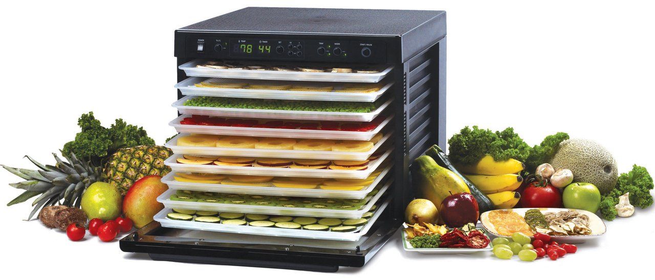 Sedona Classic Dual Fan Rawfood Dehydrator 9 Stainless Steel Trays Food Dehydrator Sedona
