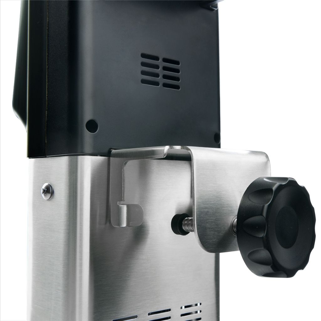 Pro-Line Commercial Sous Vide Machine Immersion Circulator showing Screw on Clamp