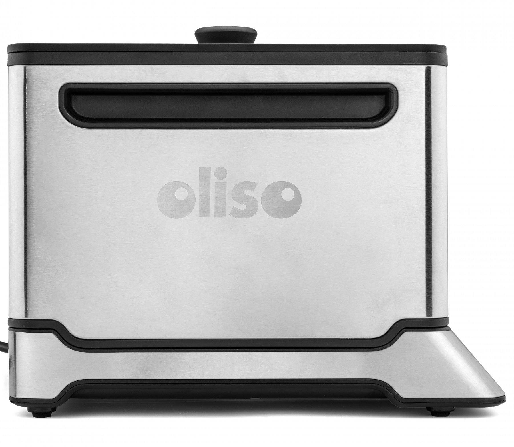 Oliso Sous Vide Smart Hub Induction Cooker with Bonus PolyScience Smoking Gun Sous Vide Machine Oliso Side On View