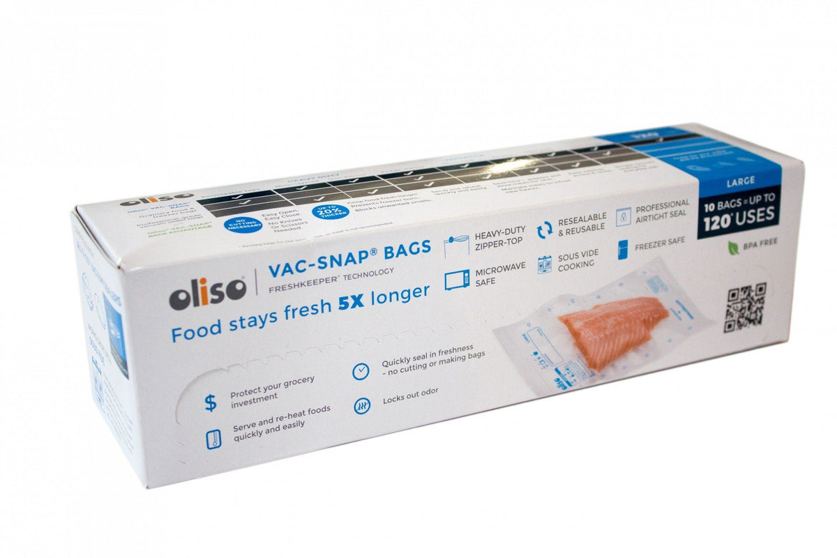 Oliso Vac-Snap Large 10 Pack Bags Vac-Snap Bags Oliso
