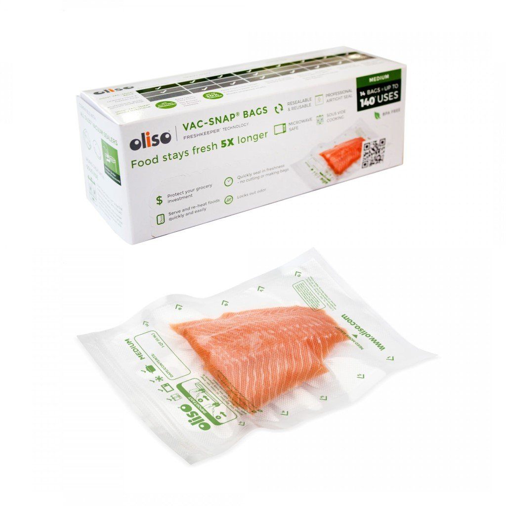 Oliso Vac-Snap Medium 14 Pack Bags Vac-Snap Bags Oliso