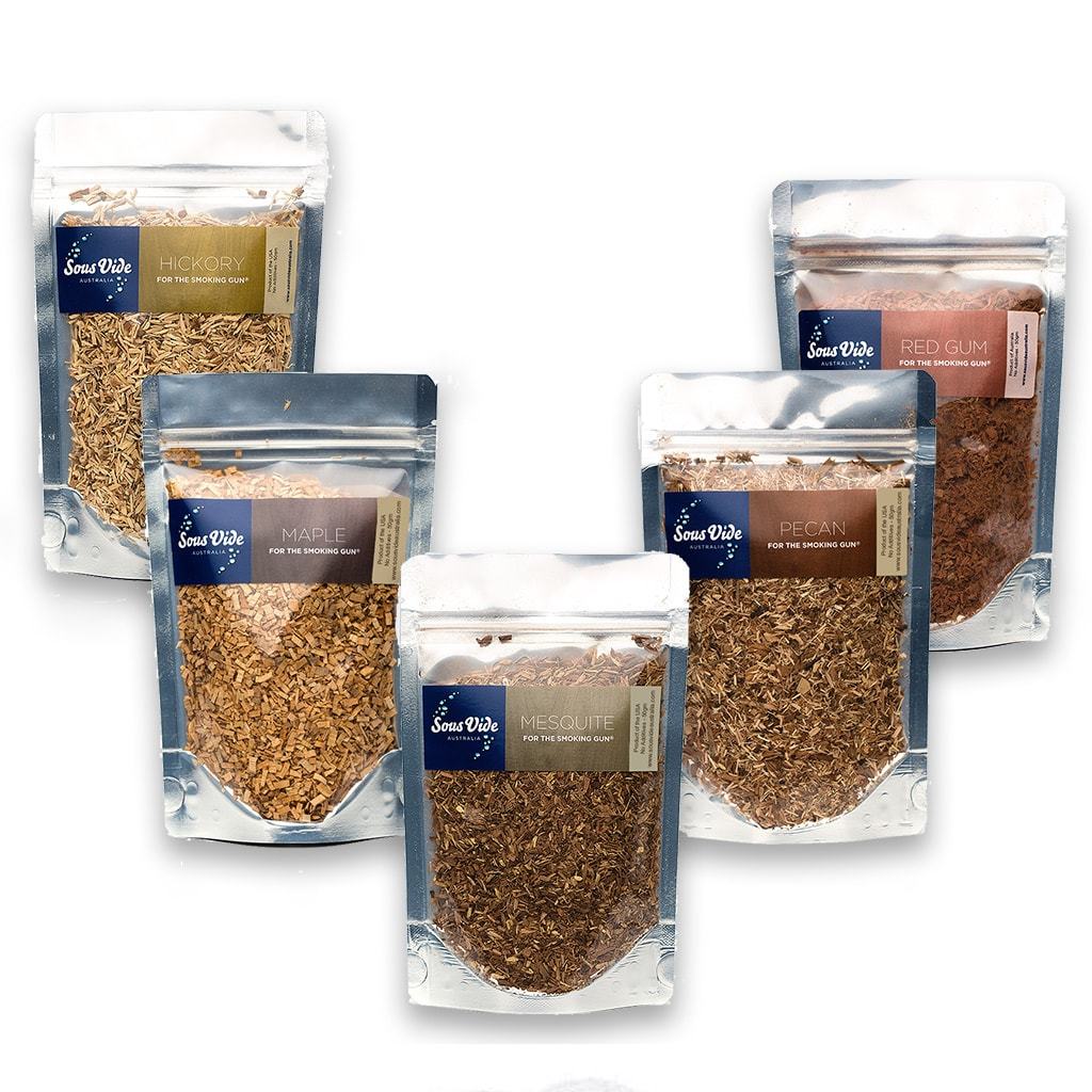 Wood Chips 50gram Pouches (5 Pack Mixed) Woodchips PolyScience